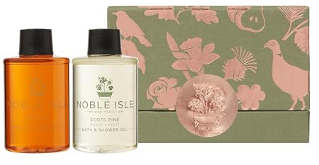 Noble Isle Gift Set | Premium Woodland Walk Shower Gel Gift Set for Women & Men | Limited Edition Body Care Gift Set Collection | Britain In A Bottle | Made in the UK - 2x 75ml