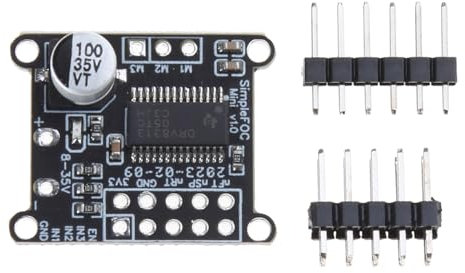 Yisawroy Bürstenloser Motortreiber, einfacher FOC Mini 8 V-30 V 2,5 A FOC-Steuerungstreiber SVPWM/SPWM-Algorithmus DRV8313 Chip-Treiberplatine Motor Driver Board Controller