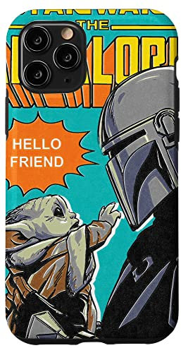 Hülle für iPhone 11 Pro Star Wars Comiccover Der Mandalorianer Mando und das Kind