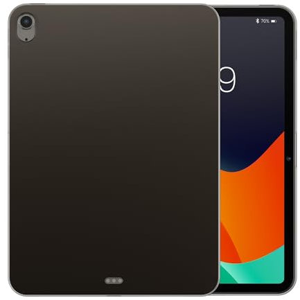 kwmobile Custodia Protettiva Tablet Compatibile con Apple iPad Air 11 (6. Gen 2024) Cover - Cover Trasparente Morbida Silicone Tablet nero