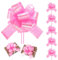 Giantree 6 Stück Große Geschenkschleife, 15cm Geschenk Schleife Große Schleife Geschenkschleife groß für Auto Dekor Hochzeit New Houses Party Feier Geschenkschleife Tüten(Rosa)
