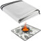 flintronic Feuerschalenmatte, 100 * 100cm Feuerfeste Unterlage Quadrat, Wasserdicht Faltbare Feuerfeste Matte Terrasse für Gras, Boden, BBQ, Deck, Camping, Garten