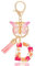 MWOOT Letter Keychains Initiale Porte Clef Lettre D,Alphabet Initial Keyring avec Papillon Pendentif,Rose Pétales Feuille D'or Key Ring pour Femmes Filles Portefeuilles Sac à Main Charme(D)