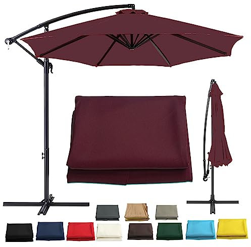 Toldo de repuesto para sombrilla de jardín, impermeable, anti ultravioleta, para sombrilla de patio de 2 m, 2,7 m, 3 m, con 6/8 brazos