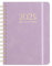 Kalender 2025 Wochenplaner Buchkalender A5 Notizbuch,ca. A5 (21,4x15,4cm),12 Monate Agenda,Jahresplaner 2025 Buch Ringbuch Kalender (Violett)