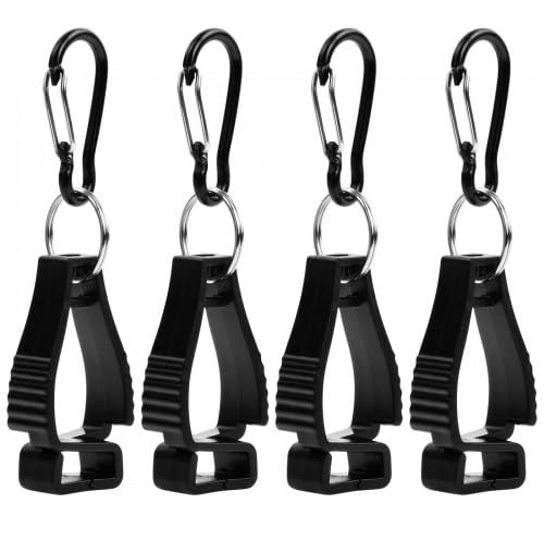 Duronge 4 Pcs Glove Clips, Work Glove Clip, Glove Grabber Clip, Glove Clamp Grabber Holder, Labor Glove Clip Holder, for Work Gloves