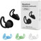 Qualore Swimming Ear Plugs for Adults, 4 Pairs Soft Silicone Waterproof Reusable Earplugs for Swim Shower Water Protection
