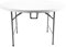 XONE Tavolo Catering Tondo Richiudibile Diametro 120 cm | Tavolo Pieghevole Bianco per Giardino, Balcone, Campeggio | Tavolo Rotondo Ø120 cm