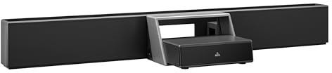 AWOL RGB Glow Station, Support/Base Universel pour Vidéoprojecteur à Ultra Courte Focale de 120, Éclairage Ambient RGB, LED à Télécommande, Gestion des Câbles et Bloc d'alimentation 4 Prises (120)