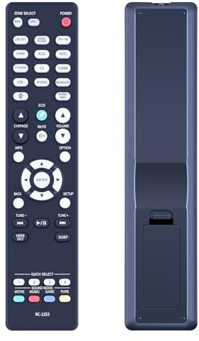 WKOLF Neue Fernbedienung RC-1253 Ersatz für Denon 8K Ultra HD AVR-S970H AVC-X3800H AVR-X2800H AVR-S970H AVC-X3800H AVR-X2800HDAB