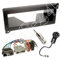 Autoradio 1-DIN Blende + ISO Radioadapter Radio Adapter für Chrysler 300M (LR) Grand Voyager (GH) Neon (PL) Voyager (GS) Dodge Viper 92-02 Jeep Cherokee (XJ) 1997-2001 Grand Cherokee (ZJ) 1993-1998