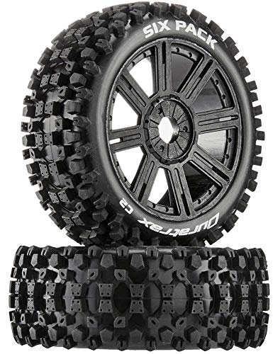 DuraTrax Six Pack Buggy C2 Mounted Spoke Black (2) (DTXC3604)