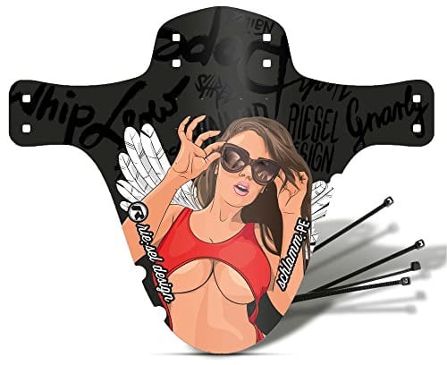 Riesel Design 1x Mudguard - Schlamm:PE - MTB Schutzblech inkl. Kabelbinder/Stylisches Fahrrad Schutzblech & modernes Mountainbike Schutzblech für Jede Fahrradgröße