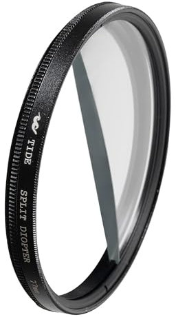 Tide Optics geteilter Dioptrienfilter 77 mm – Prisma-Kameraobjektiv-Gewindefilter