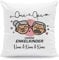 GRAVURZEILE Kissen mit Spruch - Oma & Opa Enkelkinder - Personalisiert mit Name - Geschenk für Oma & Opa zum Geburtstag Weihnachten - Größe mit Füllung, Farbe Enkelkinder