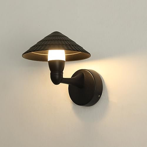 HLFVLITE Wandlampe Innen Aussen IP54 Wasserdichte LED Außenwandleuchte 3000K Warmweiß für Garten Balkon Veranda Garage