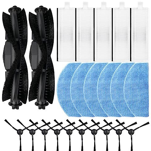 Replacement Parts Accessories For Laresar L6 Pro For Laresar Evol 3 Robot Vacuum Cleaner Mop Pads Filter, Include Hepa Filters Mops Brushes