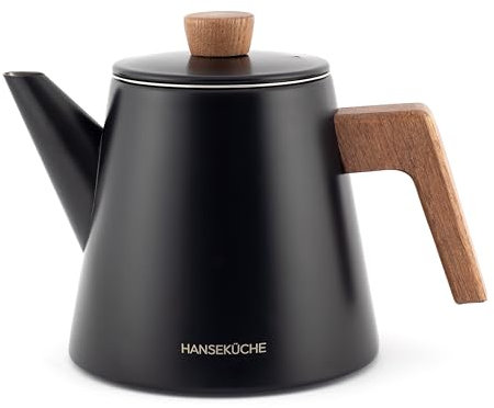 Hanseküche Teiera di Alta Qualità - Design Con Filtro in Acciaio Inox 304 per Bustine di Tè (1 L)