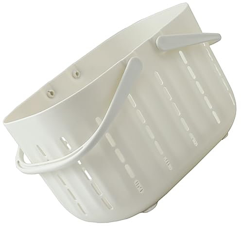 CAXUSD Cesto Portaoggetti Da Doccia Con Manici Organizer Per Cosmetici e Accessori Da Bagno Design Svuotato Ventilazione Capacità