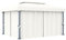 Chaduof Tonnelle pliante avec rideau, pergola, tente de fête, auvent sur pied, tente solaire, pavillon de jardin, tonnelle de barbecue, 4 x 3 m en aluminium blanc crème