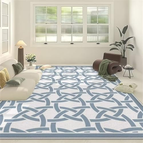 ROSURUG Fussmatte Innen Waschbar Deko Decke Rug Aesthetic Kunst Linie Muster dekorative Teppich Wohnzimmer Flur Teppich Multi-Size Deko Kissen(Grau 140X200cm)