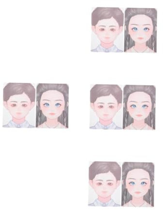 Vaguelly 2pièces Stencils De Maquillage Pour Garçon Fille Planche De Pratique Réutilisable Pour Artistes Débutants Et Outils De Maquillage Amusants Pour Scéniques