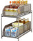 Scaffale estraibile sotto il lavandino, organizer per cucina e bagno, portaspezie multistrato per mobili da cucina e dispensa