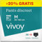 Vivoy Pants Discreet Plus M schwarz - 44 Pants im Monatspaket (4 x 11 Stück) - bei starker Blasenschwäche und Inkontinenz