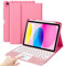 ProCase for iPad 11th / 10th Generation Case with Keyboard, Magnetically Detachable Wireless Keyboard with Multi-Touch Trackpad for iPad (A16) 2025 /10th Gen 2022 -Pink