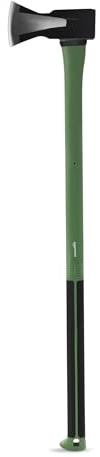 Amazon Basics Spaltaxt zum Hacken von Holz, 35.4 × 6.5 × 2.1 inches (L × B × H), Olivgrün, schwarz, 1er-Pack