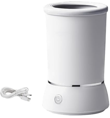LAIOUSN Pulitore automatico delle zampe dell'animale domestico della rondella elettrica del cane della rondella della tazza della spazzola del silicone ricaricabile per i cani di piccola taglia