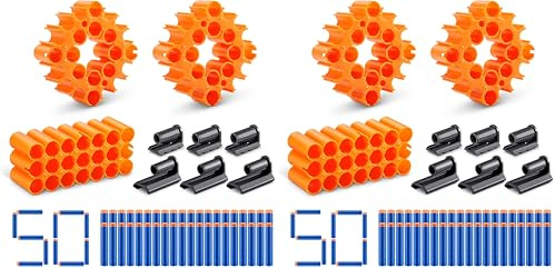 XShot Insanity Accessories, Connectors and 50 Darts (Packung mit 2)