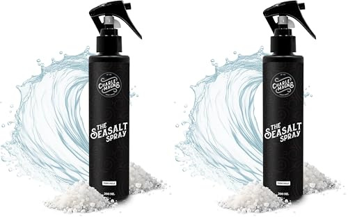 Charlemagne Spray au sel marin - 200 ml, tenue forte, agrumes méditerranéens - Spray coiffant pour texturer, donner du volume et fixer la coiffure - Pour hommes et femmes (Lot de 2)