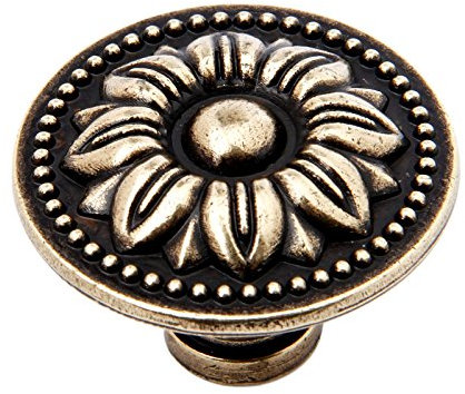 Mgoodoo Vintage Knäufe für Türen von Möbelstücken, antikbronze, für Küchenschränke, Schränke, Kommoden Durchmesser 36mm 5 Stück