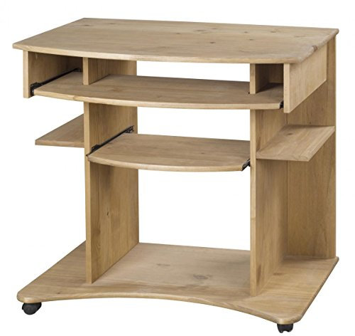 Corona Computer Desk, 900W x 530D x 850H, With Sliding Keyboard Shelf, Living Room Furniture