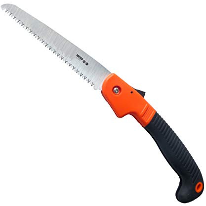 Edward Tools 7” Folding Saw - Heavy Duty Harden Triple Razor Tooth Steel - Hand Saw for Camping, Pruning, Backpacking, Survival, Outdoors, Gardening, Trees - Foldable Safety Sheath