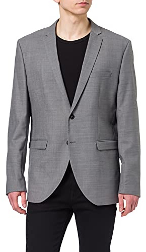 JACK & JONES Blazer JPRSOLARIS Super Slim Fit Blazer Hombre de un Solo Pecho, Gris Claro, 56