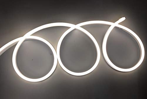 Bande LED néon flexible étanche IP65 5 mètres 120 LED/m 12 V couleur naturel