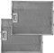 NEG Fettfilter-Set 2x FF15E-15 (Edelstahl 33,8x27,7 cm) für NEG15-ATx, NEG15-ATx+