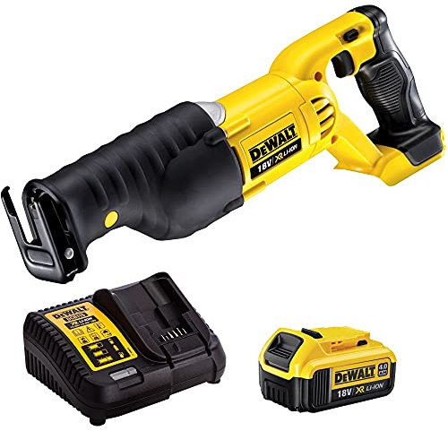 DeWalt DCS380N 18V XR Reciprocating Saw with 1 x 4.0Ah Battery & Charger