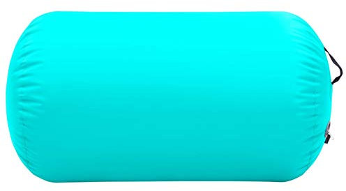 Atlojoys Aufblasbare Gymnastik-Rolle mit Pumpe, Turnmatte für Zuhause, Tumbling Matte, Gymnastikmatte mit Luftpumpe, Übungsgymnastik, 100x60 cm PVC Grün