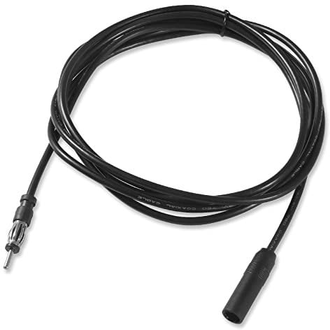 AEDIKO Car Radio Antenna Extension Cable 9.8ft DIN Plug Connector Male to Female FM AM Radio Coaxial Extension Cable for Vehicle Truck Stereo CD Media Player