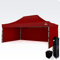 BRIMO Rennzelt 100% Wasserdicht mit 3 Seitenteilen - 5 Jahre Garantie… (4x6 m, Rot)
