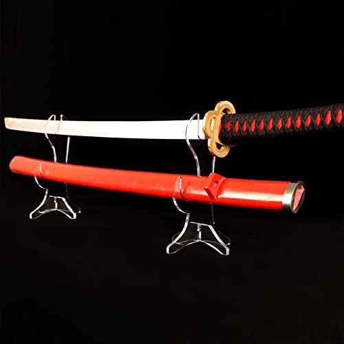 WANLIAN Présentoir Katana Porte-couteau de samouraï Acrylique Support d’épée à affichage horizontal pour la vitrine Samurai Sword Katana (transparent)