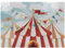 ABAKUHAUS Zirkus Puzzle, Circus bewölkt Sonne Himmel, Heirloom-Qualität lustige Aktivität für die Familie langlebiger Karton, 1000 Stücke, Blau, Weiß, Rot