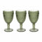 Tognana Dorico Set 3 Calici in pasta di vetro verde cc 310