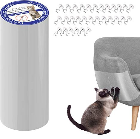 Kratzschutz Sofa Katze, kratzmatte selbstklebend (20x300) cm,kratzschutz tür, Hund, Anti-Kratz-Sofa Katzen kratzschutz für möbel, Geeignet für Anti-Kratz-Matte, Möbelschutzfolie