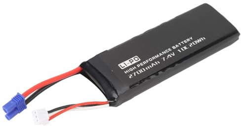 Batterie 7,4 V 2700 MAh 10C pour Hubsan H501S, Drone Quadricoptère RC, Pièce de Rechange UAV Haute Performance, Longue Durée de Vol, sécurité élevée, Légère et Portable