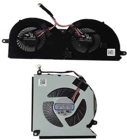 RTDPART Laptop CPU GPU Lüfter Für MSI GT77 MS-17Q1 17Q2 Titan GT77-12U GT77 12UHS 12UGS MS-17Q1 Titan GT77 HX-13V 13VI 13VH MS-17Q2 Neue