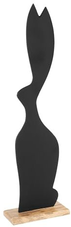 EGLO LIVING Osterdeko Hase Amoatsy, große Deko Figur Ostern Frühling, Frühlingsdeko Osterhase, Osterfigur aus Holz und Aluminium, 64,5 cm
